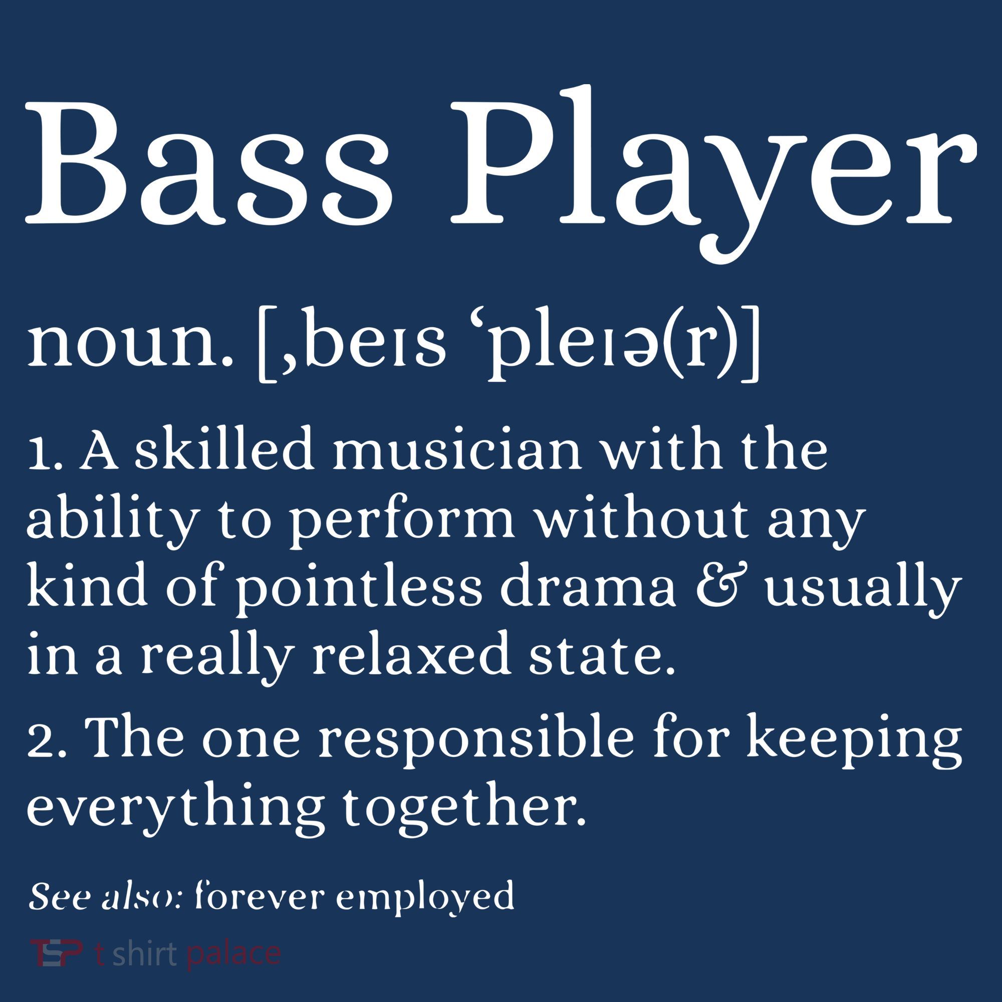 Bass Player Definition Bassist Gift For Musicians Women's Hoodie