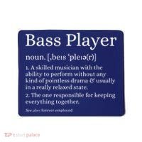 Bass Player Definition Bassist Gift For Musicians Mousepad thumb 0