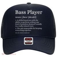 Bass Player Definition Bassist Gift For Musicians Hat thumb 0