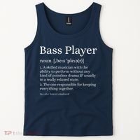 Bass Player Definition Bassist Gift For Musicians Tank Top thumb 2