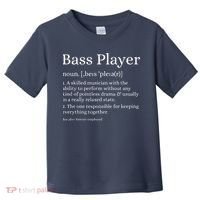 Bass Player Definition Bassist Gift For Musicians Toddler T-Shirt thumb 0