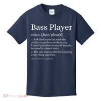 Bass Player Definition Bassist Gift For Musicians Kids T-Shirt thumb 0