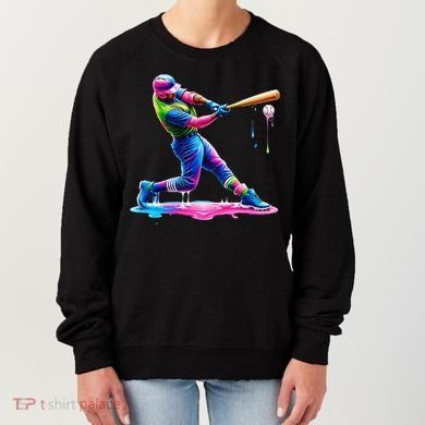 Baseball Player Drip Ice Cream Gift Women's Sweatshirt