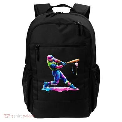 Baseball Player Drip Ice Cream Gift Backpack