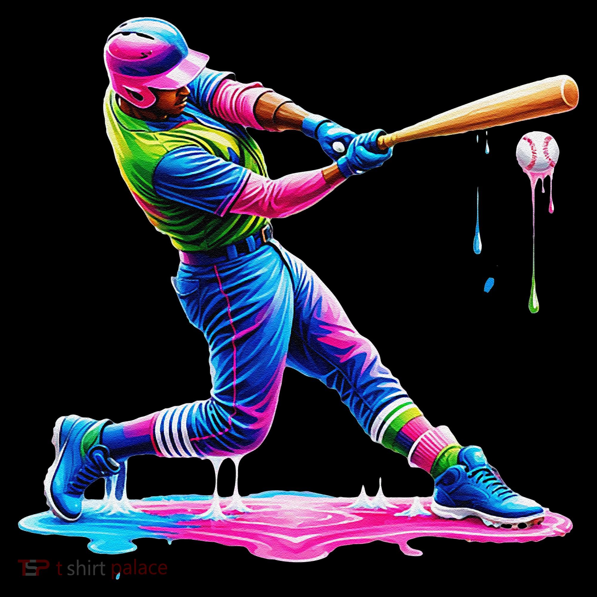 Baseball Player Drip Ice Cream Gift Backpack