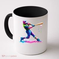 Baseball Player Drip Ice Cream Gift Coffee Mug thumb 0