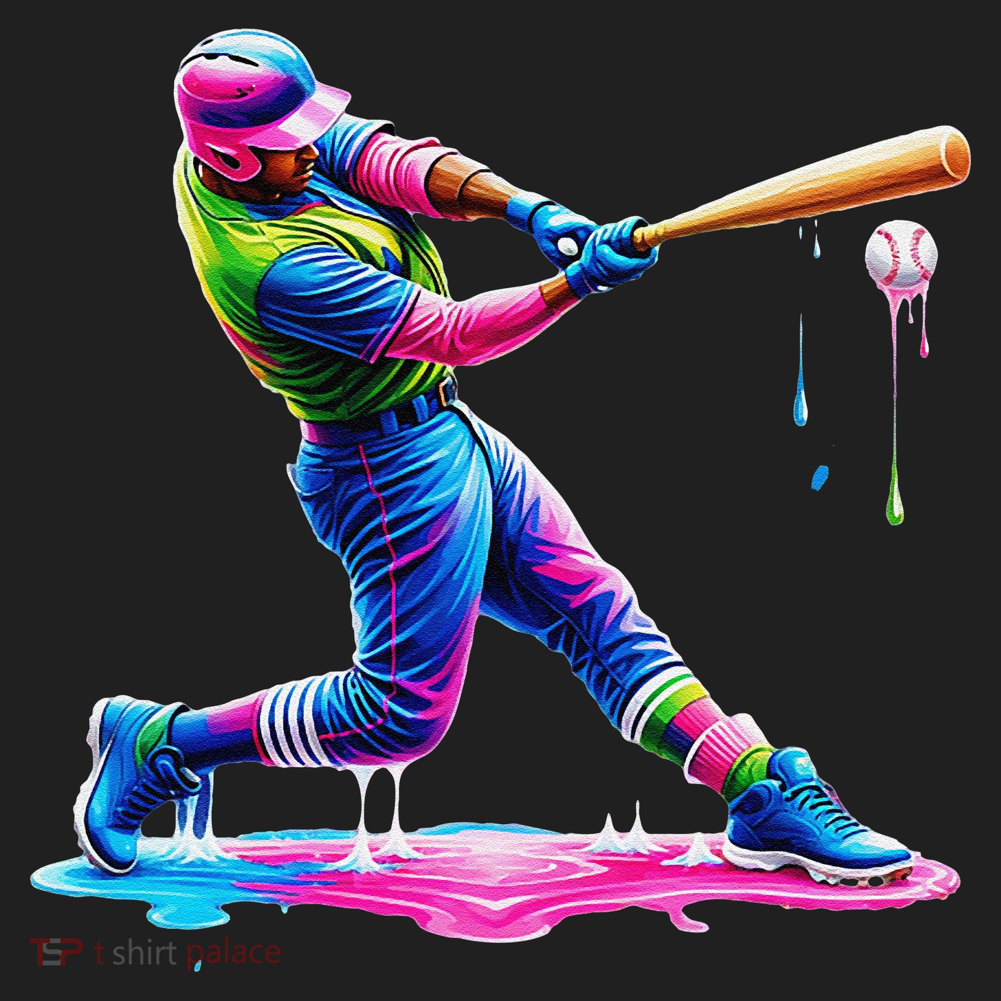 Baseball Player Drip Ice Cream Gift Beanie
