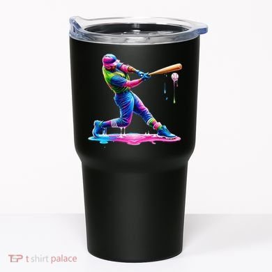 Baseball Player Drip Ice Cream Gift Tumbler