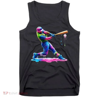 Baseball Player Drip Ice Cream Gift Tank Top