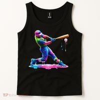 Baseball Player Drip Ice Cream Gift Tank Top thumb 2