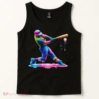 Baseball Player Drip Ice Cream Gift Tank Top thumb 2