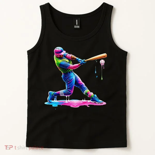 Baseball Player Drip Ice Cream Gift Tank Top