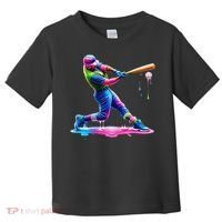 Baseball Player Drip Ice Cream Gift Toddler T-Shirt thumb 0