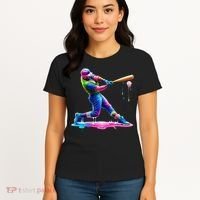 Baseball Player Drip Ice Cream Gift Women's T-Shirt thumb 4