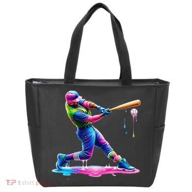 Baseball Player Drip Ice Cream Gift Tote Bag