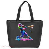 Baseball Player Drip Ice Cream Gift Tote Bag thumb 0