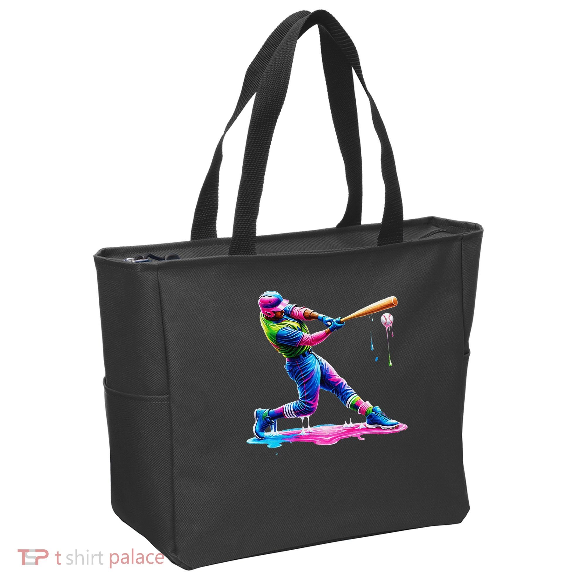Baseball Player Drip Ice Cream Gift Tote Bag
