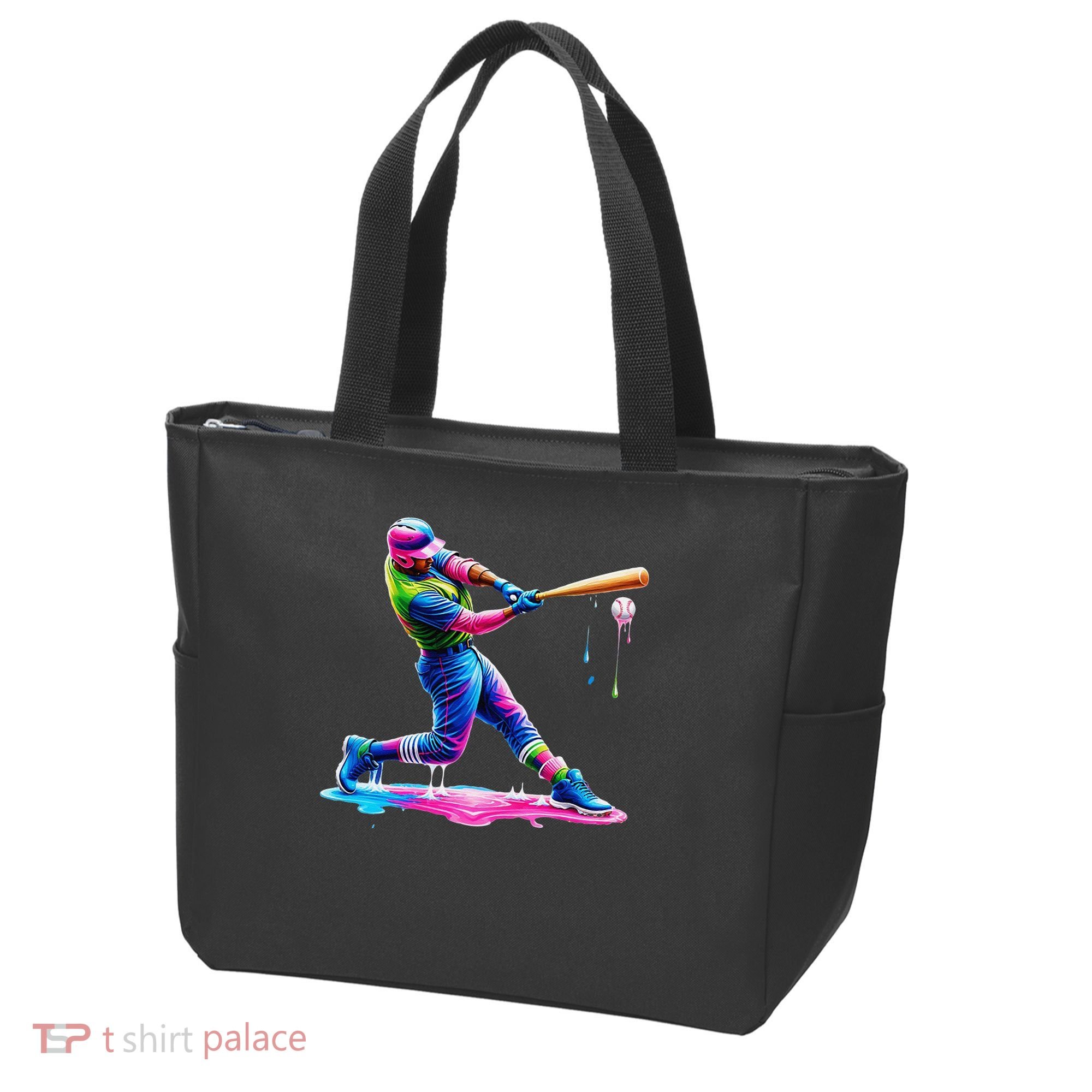 Baseball Player Drip Ice Cream Gift Tote Bag
