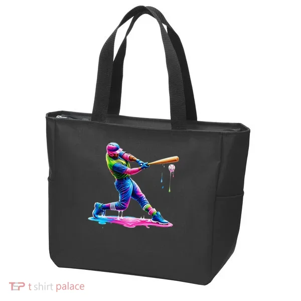Baseball Player Drip Ice Cream Gift Tote Bag