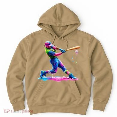 Baseball Player Drip Ice Cream Gift Hoodie