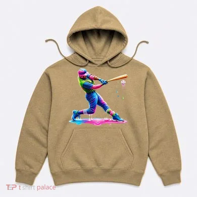 Baseball Player Drip Ice Cream Gift Hoodie