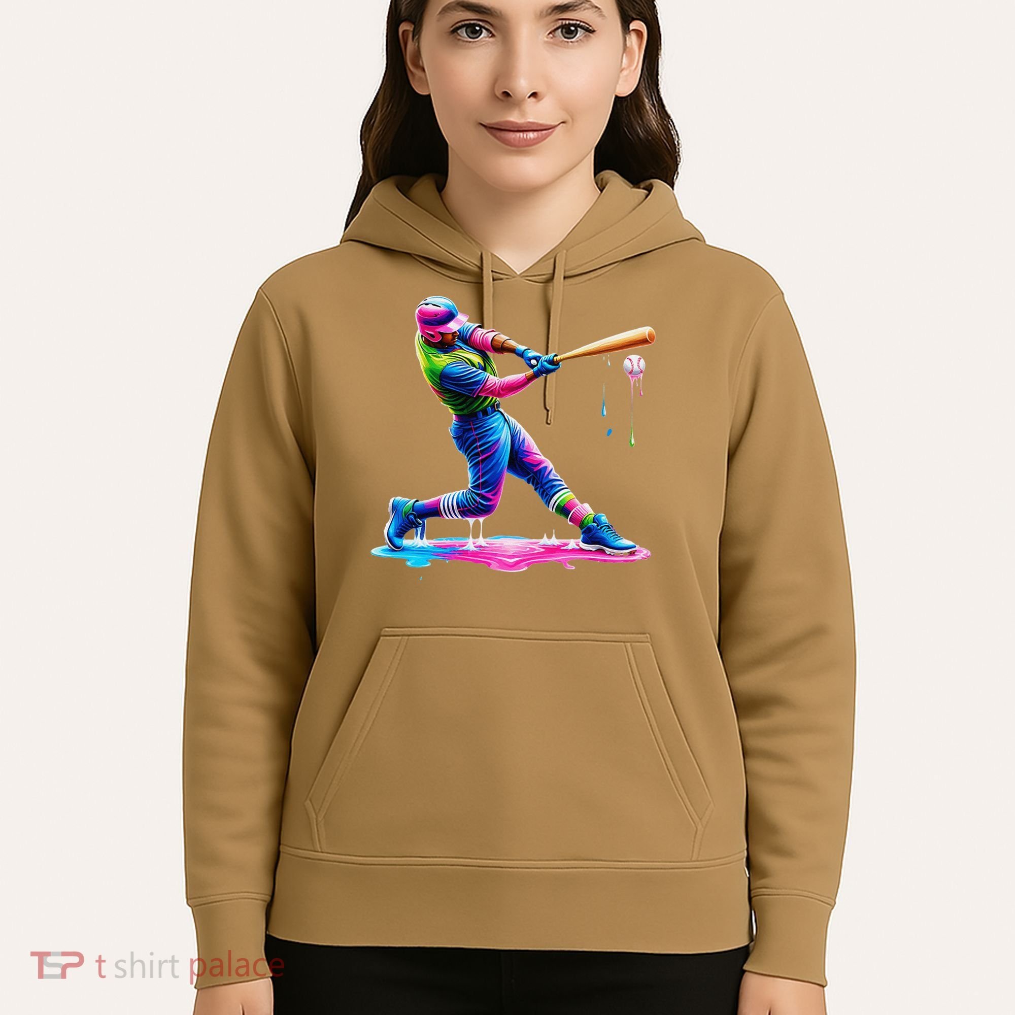 Baseball Player Drip Ice Cream Gift Hoodie