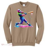 Baseball Player Drip Ice Cream Gift Sweatshirt thumb 0