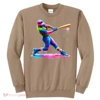 Baseball Player Drip Ice Cream Gift Sweatshirt thumb 0