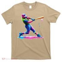 Baseball Player Drip Ice Cream Gift T-Shirt thumb 0