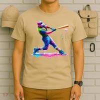Baseball Player Drip Ice Cream Gift T-Shirt thumb 6