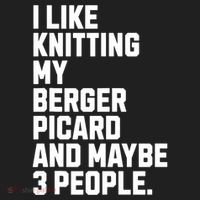 Berger Picard Dog Owner Knitting Lover Funny Knitter Women's Sweatshirt thumb 2