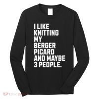 Berger Picard Dog Owner Knitting Lover Funny Knitter Long Sleeve Shirt thumb 0