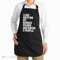 Berger Picard Dog Owner Knitting Lover Funny Knitter Apron thumb 2