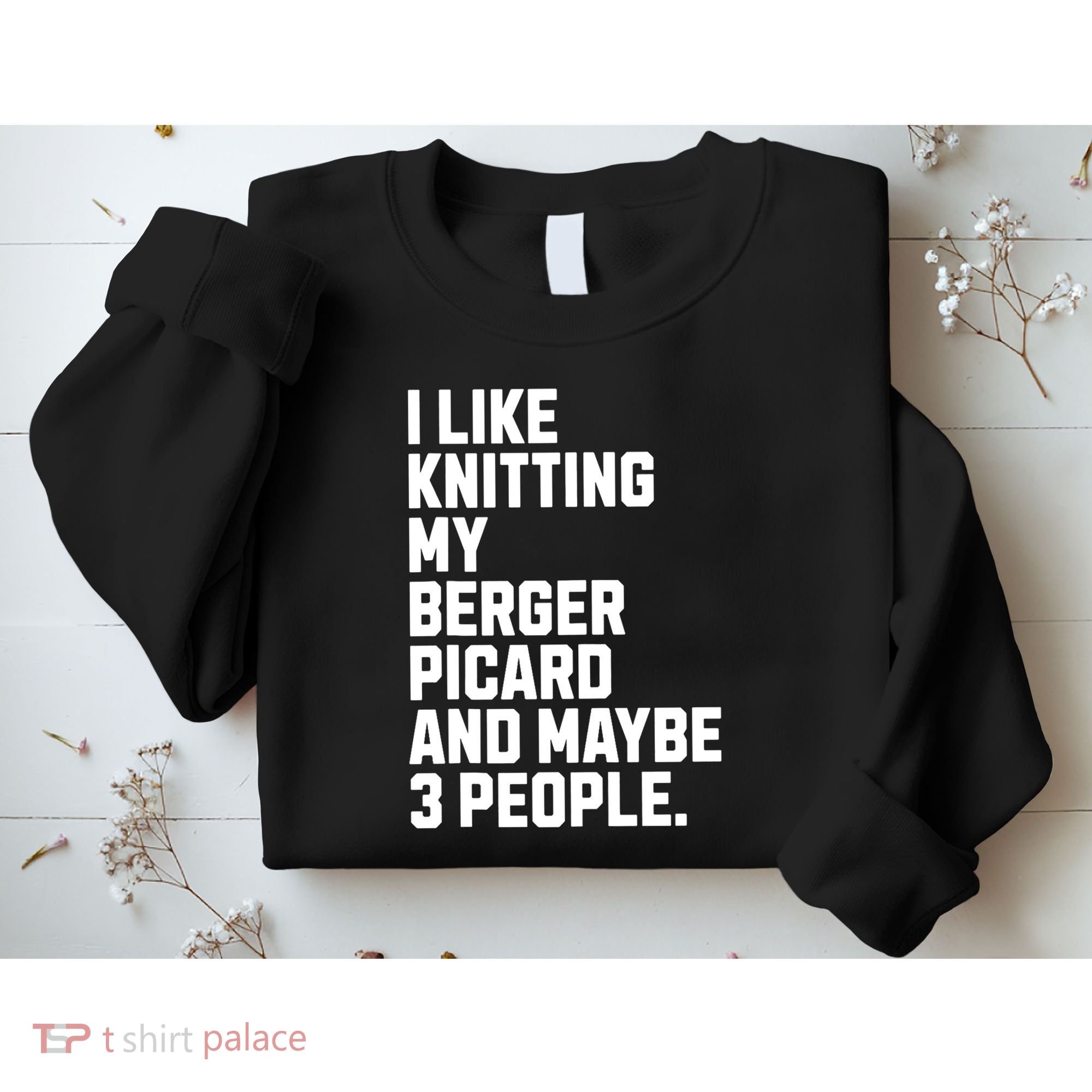 Berger Picard Dog Owner Knitting Lover Funny Knitter Sweatshirt