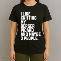 Berger Picard Dog Owner Knitting Lover Funny Knitter T-Shirt thumb 4