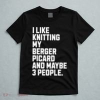 Berger Picard Dog Owner Knitting Lover Funny Knitter T-Shirt thumb 5