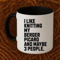 Berger Picard Dog Owner Knitting Lover Funny Knitter Coffee Mug thumb 2
