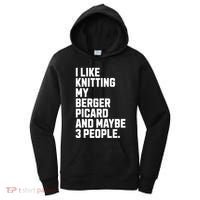 Berger Picard Dog Owner Knitting Lover Funny Knitter Women's Hoodie thumb 0