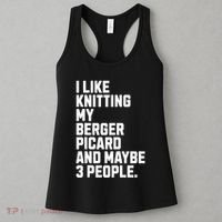 Berger Picard Dog Owner Knitting Lover Funny Knitter Women's Tank Top thumb 3