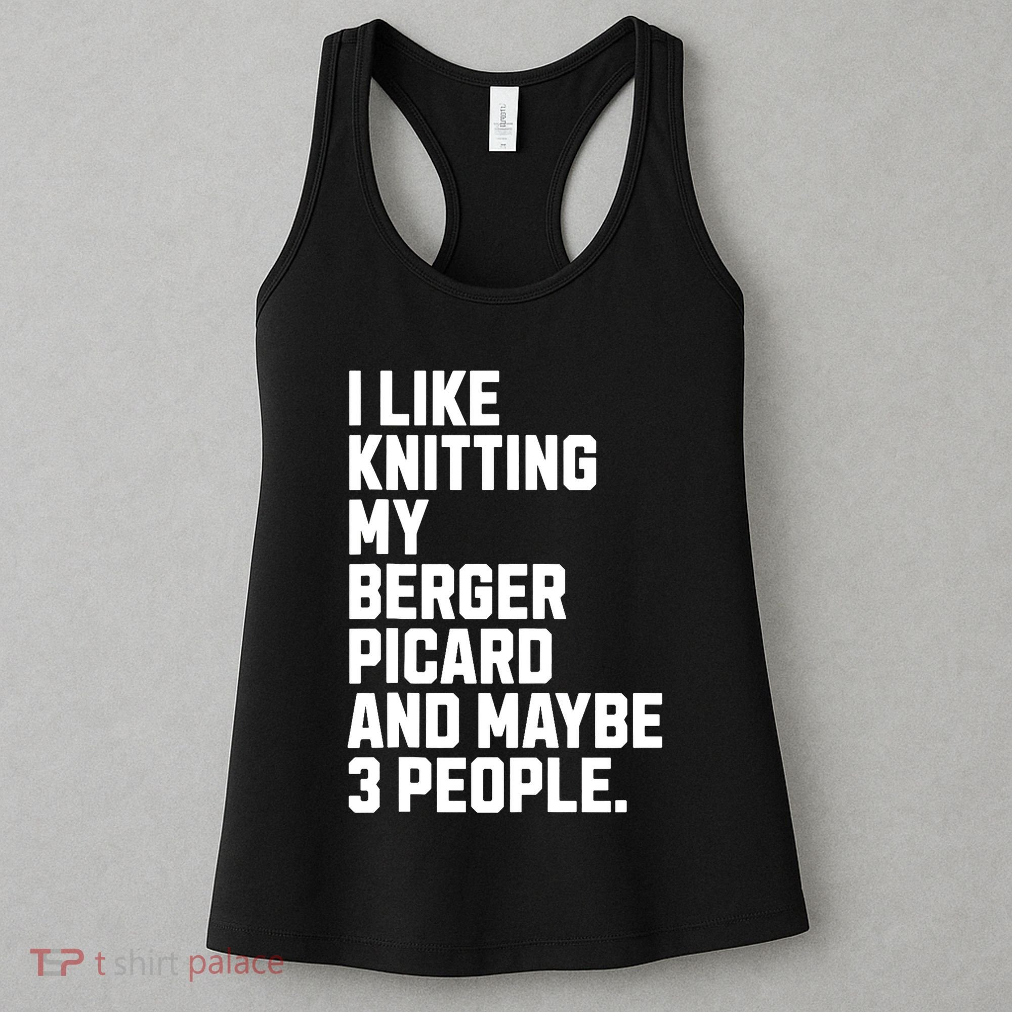 Berger Picard Dog Owner Knitting Lover Funny Knitter Women's Tank Top