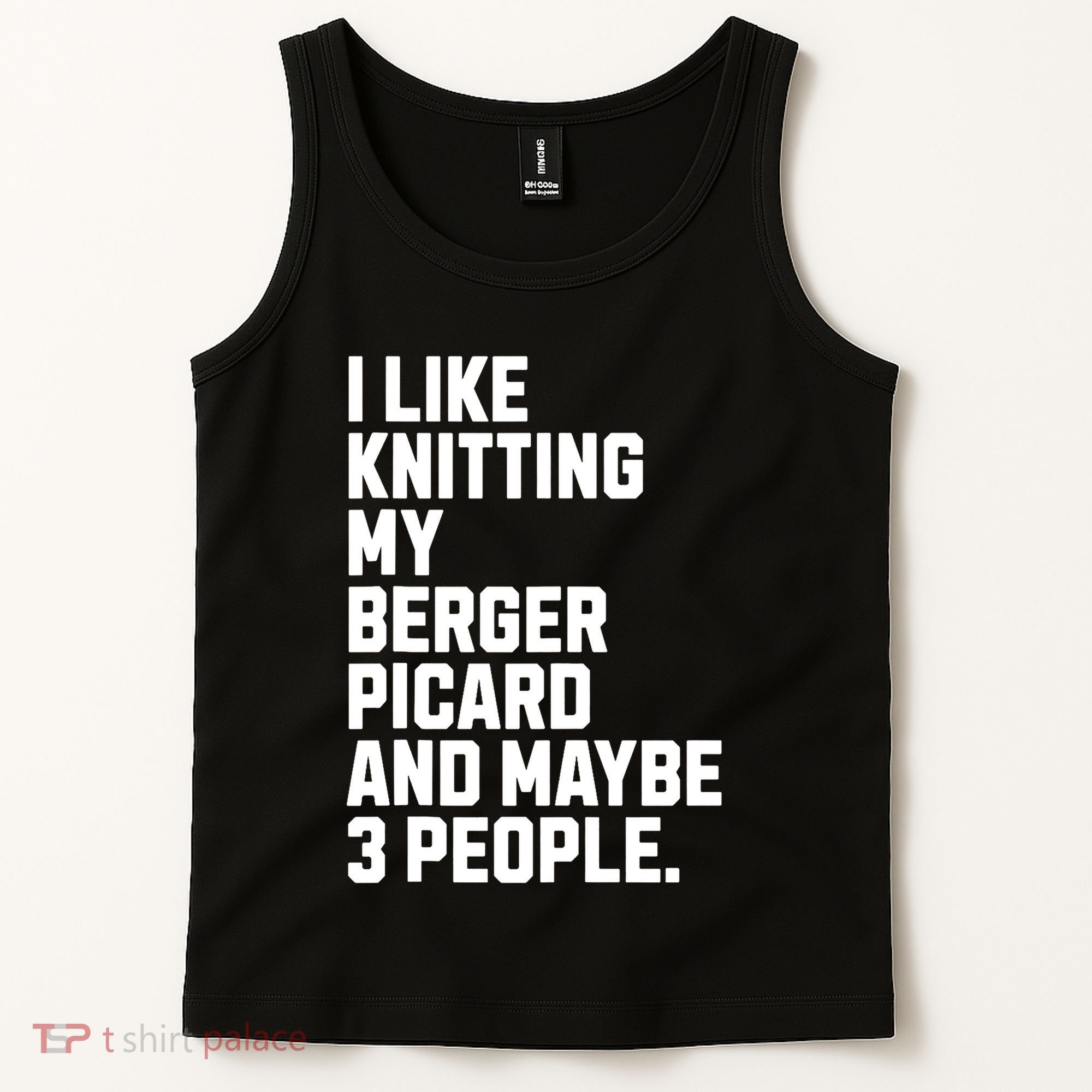 Berger Picard Dog Owner Knitting Lover Funny Knitter Tank Top