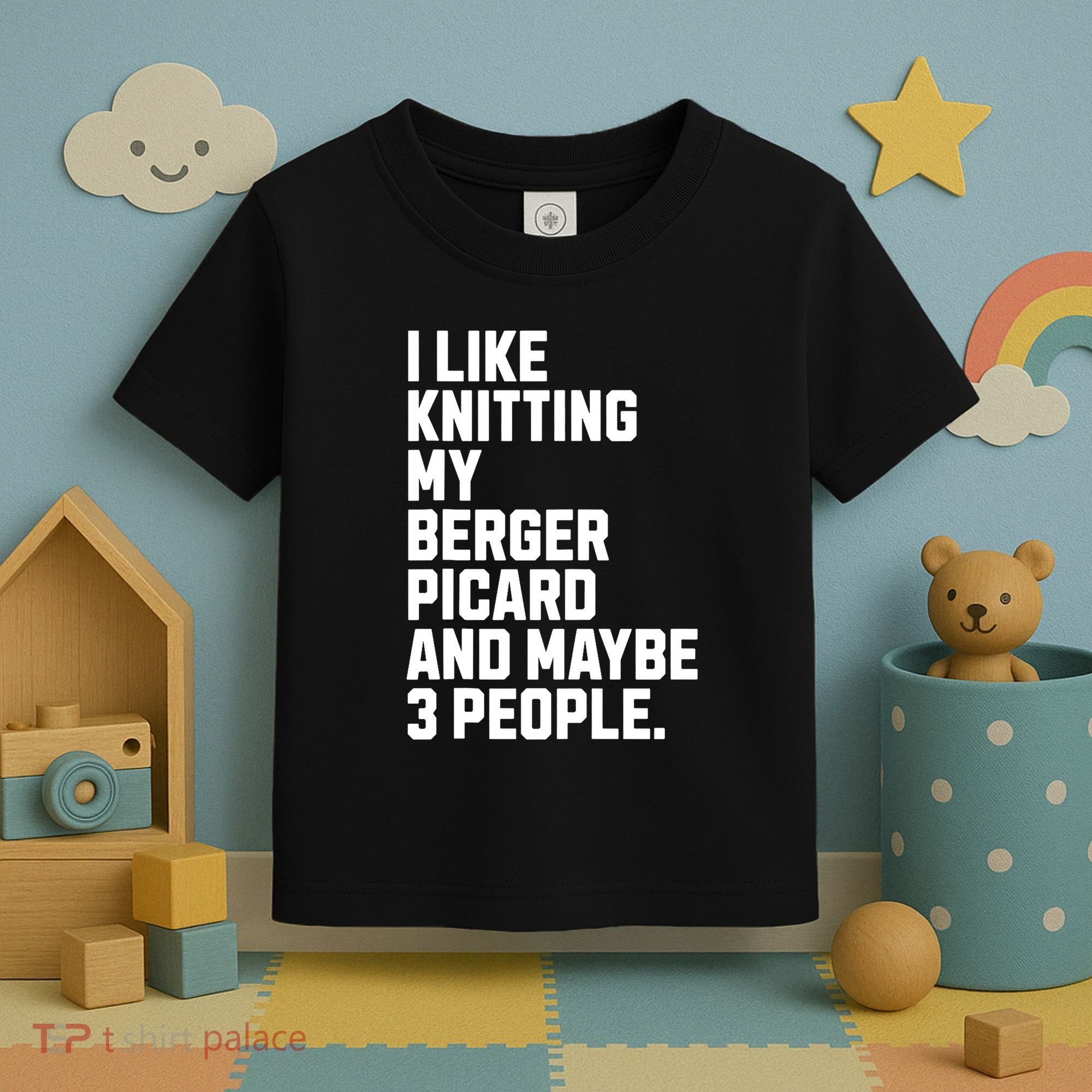 Berger Picard Dog Owner Knitting Lover Funny Knitter Toddler T-Shirt