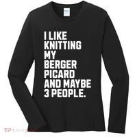 Berger Picard Dog Owner Knitting Lover Funny Knitter Women's Long Sleeve Shirt thumb 0