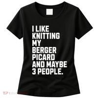 Berger Picard Dog Owner Knitting Lover Funny Knitter Women's T-Shirt thumb 0