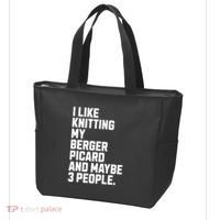 Berger Picard Dog Owner Knitting Lover Funny Knitter Tote Bag thumb 3