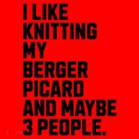 Berger Picard Dog Owner Knitting Lover Funny Knitter Santa Hat thumb 1