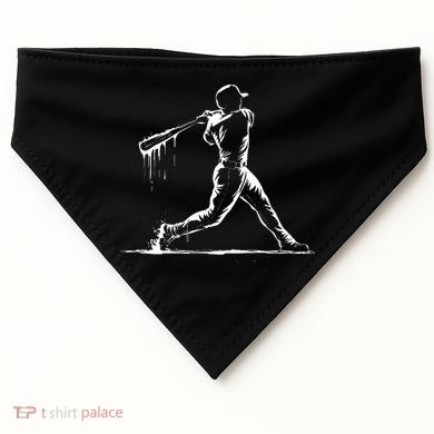Baseball Player Drip USA-Made Doggie Bandana