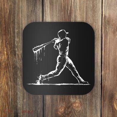 Baseball Player Drip Coaster