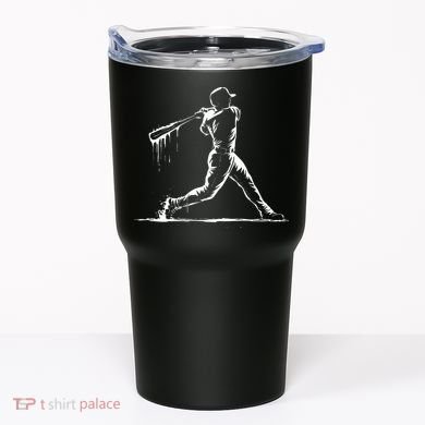 Baseball Player Drip Tumbler