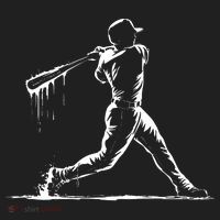 Baseball Player Drip Golf Towel thumb 3